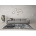 thumbnail image 3 of Ahgly Company Indoor Round Abstract Gray Modern Area Rugs, 6' Round, 3 of 4