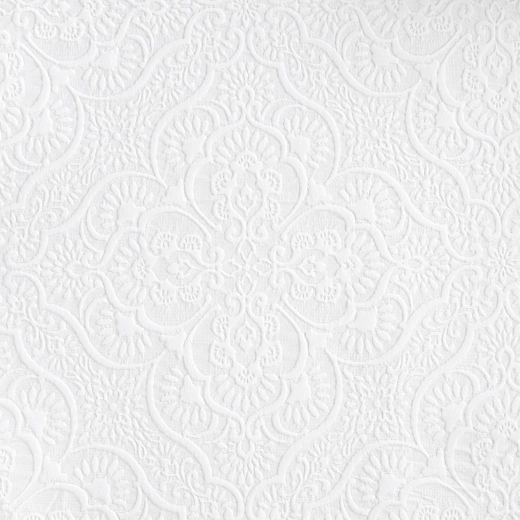 Superior Enzy Floral Matelasse Bedspread and Sham Set, 3-Piece Soft Textured Jacquard Bedspreads, Full, White