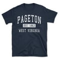 thumbnail image 1 of Pageton West Virginia Classic Established Men's Cotton T-Shirt, 1 of 1