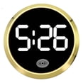 thumbnail image 1 of BUYISI Mini Watch Mini Quartz Clock Light Emitting Electronic Clock Car Clock Waterproof Motorcycle Watch Dashboard Gold, 1 of 4