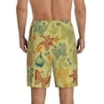 thumbnail image 3 of Fotbe Floral with Butterflies Pajama Shorts for Men, Men's Pajama Bottoms, Sleepwear,Short Pajama Pants-4X-Large, 3 of 9