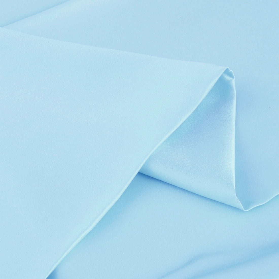 Unique Bargains 1 Piece 100% Silk Pillowcase Light Blue Queen