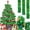 Green, variant on NOGIS 16.4FT Prelit Christmas Tinsel Garland Green Metallic Twist Tinsel Garland with LED Lights Battery Operated Xmas Hanging Garland Decoration for Christmas Tree Home Party Supply (Silver)