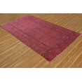 thumbnail image 4 of Casavani Hand Block Printed Cotton Dhurrie Red Living Room, Bedroom, Dining Room Carpets 4x7 feet, 4 of 7