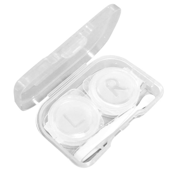 Coxeer Contact Lens Case Kit Portable Clear Contact Lens Box with