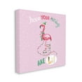 thumbnail image 3 of Lit Holidays Sassy Festive Flamingo Pink Polka Dots Animals & Insects Graphic Art Gallery-Wrapped Canvas Print Wall Art, 3 of 5