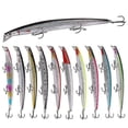 thumbnail image 1 of Pack de 10 señuelos de pesca artificiales con ojos en 3D, señuelos de popper duros realistas, anzuelo para aparejos de cebo de pesca kaili Sencillez, 1 of 1