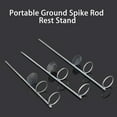 thumbnail image 1 of 30/40/50cm Double Rings Single Fork Fishing Rod Holder Bank Fishing Ground Rod Bracket Fishing Tools, 1 of 7