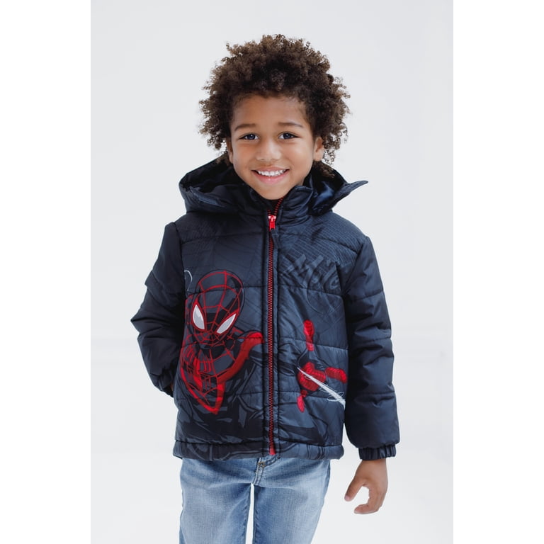 Marvel Spider-Verse Miles Morales Boys' Puffer Jacket photo 2