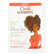 ORS Curls Unleashed Shea Butter and Honey Curl Defining Creme, Moisturizing Nourishing Hair Styling Cream, (1.75 oz ) Travel Size