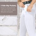 thumbnail image 3 of Pantalones de compresión Queerier para hombre, paquete de 3 con bolsillos, 3 of 6