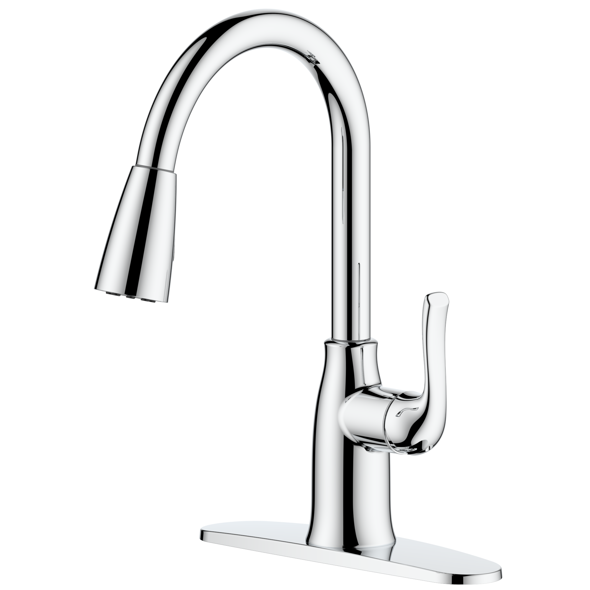 Mainstays Chrome Pull-Down Kitchen Faucet photo 1
