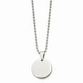 thumbnail image 2 of White Stainless Steel necklace Ball (Beaded) with pendant Dog Tags Men's 24 in 22.15 mm 2.35, 2 of 5