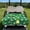 Golf Star Graffiti Green, variant on COEQINE Quilted Golf Cart Seat Cover, Folds Like a Bag with Handle for Easy Carry, Universal Fit 51.2"x30.3" for EZGO Yamaha Club Car 2-Seaters, 4 Pockets, American Tribal Brown Cow Print