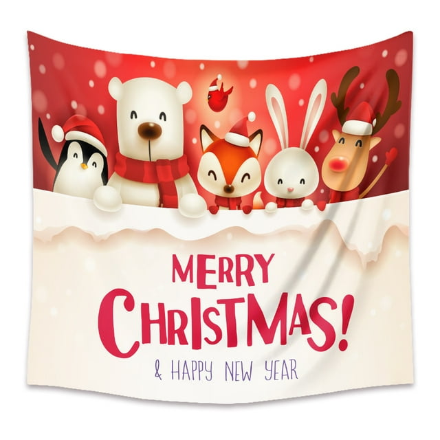 Tapiz para el hogar Tapiz para decoración de habitaciones Tela para colgar Estilo de fondo Tela para colgar Tapiz navideño