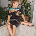 thumbnail image 4 of Fotbe Realistic Turtle Pijama Estampada de 2 Piezas para Niños – Ropa de Dormir de Manga Corta Cómoda para Niños y Niñas, Camiseta y Shorts de Algodón-X-Large, 4 of 6