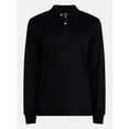 thumbnail image 5 of George Men's Interlock Polo Shirt with Long Sleeves, Sizes S-5XB, 5 of 5