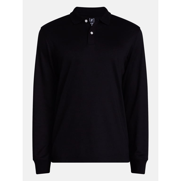 George Men's Interlock Polo Shirt with Long Sleeves photo 5
