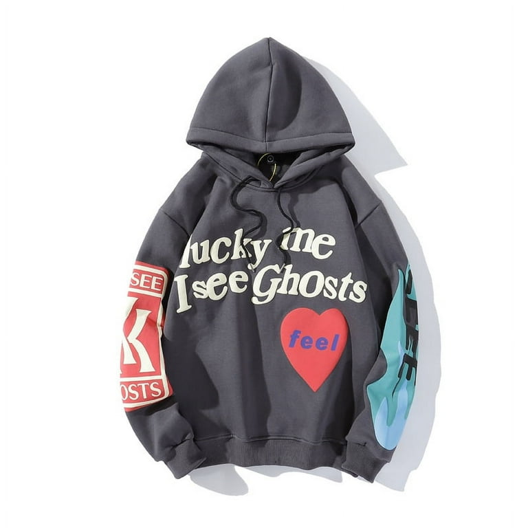Lucky Me I See Ghosts Hoodie Men's Hoodies Oversized