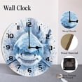 thumbnail image 4 of ZXCXRQFa Shark Watercolor Home Decorative Haning Clock Wall Decor Silent Non Ticking Round Clock for Living Room Kitchen Bedroom Dining Room 10 Inch, 4 of 7