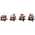 thumbnail image 5 of Northlight Set of 4 Gingerbread Train Christmas Stocking Holders 4.75", 5 of 9