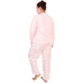 thumbnail image 4 of Angelina Women's Kangaroo Pocket Shirt Top with Flannel Pants Pajama Set, 4 of 5