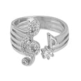 thumbnail image 4 of SHISUYAN 1Set Silver Alloy Adjustable Musical Note Ring for Women Party Decorative, 4 of 8