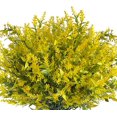 thumbnail image 2 of ZOELNIC 8PCS Artificial Lavender Flowers Faux UV Resistant Plastic Fake Flower for Indoor Outdoor Hanging Flowerpot Windows Home Decoration (Yellow), 2 of 6