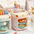 thumbnail image 6 of ​​BMYJ Creative Cute Pen Holder Multifunctional Storage Box Desktop Plastic Stationery Organizer for Decor Supplies Keeping Workspace Neat for Daily Use​​, 6 of 9
