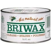 Briwax Furniture Wax Polish Original Light Brown 16 oz