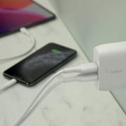 Belkin 24-Watt Dual Port USB Wall Charger, White