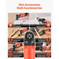thumbnail image 2 of KFFKFF Outil Oscillant Sans Fil, Outil Oscillant Multitool 20V avec 6 Vitesses Variables 8500 - 17000 OPM, Angle d'Oscillation de 3,2°, 2 of 9
