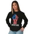 thumbnail image 5 of American Attitude Rebel Patriot Plus Size Crewneck Graphic Tee Shirt Brisco Brands 2X, 5 of 6