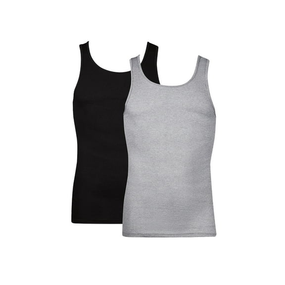Undershirts Tank Tops Pack, 2-Pack, Cotton Tank Undershirt for Men, Moisture-Wicking