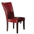 thumbnail image 2 of Bowery Hill Chaise de Salle à Manger en Faux Cuir Rouge, 2 of 2