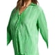 thumbnail image 4 of VISgogo - Conjunto de pantalones para mujer, blusa fruncida de manga larga con cuello en V y cuello de solapa + pantalones elásticos de longitud completa VISgogo moda, 4 of 9