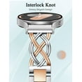 thumbnail image 2 of TOTYOUTHS compatible with Samsung Watch Band 20mm, Women’s Celtic Knot Metal Bracelet Strap, Stainless Steel Jewelry Replacement for Galaxy Watch 7/6/5/4/FE, Watch 5 Pro, Watch 6/4 Classic, Active 2, 2 of 7