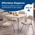 thumbnail image 2 of MECO Sudden Comfort Deluxe Sand Fabric Padded Folding Chair, (Set of 4), 2 of 13