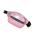 thumbnail image 2 of Narrster 1PC Waterproof Fanny Pack Chic Casual Zipper Waist Bag for Traveling Outdoor Sports (Pink), 2 of 10
