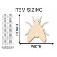 thumbnail image 2 of Unfinished Wood Fly Shape -Insect - Craft - up to 46" DIY 6" / 1/8", 2 of 3