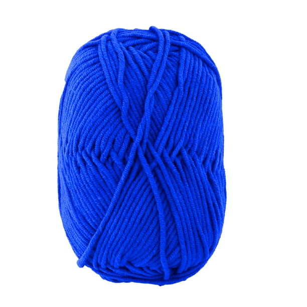 Unique Bargains Home Diy Hand Personalized Scarf Weaving Crochet Yarn String Cord Royal Blue 50g Other