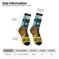 thumbnail image 2 of Honeii Green Tractor Field Print Adult Socks,Crew Socks,Casual Calf Socks,Daily Wear Socks for Men & Women, Perfect for Sports, Casual and Everyday Use, 2 of 6