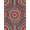 Red Teal Cream, Pattern 2, variant on ODIKA 8'x10' Washable Area Rug Boho Faded Large Crimson Field Featuring Ornate Scrollwork Bohemian for Dining Room, Office, Lounge, Non-Slip Chair-Friendly Mat