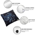 thumbnail image 6 of Pillow Covers Black Space Galaxy Constellation Seamless Pattern  Standard Square Cushion Throw Cover for Couch Bedroom Living  1 set of 2, various sizes, 6 of 7