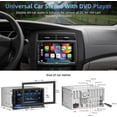thumbnail image 2 of Adaptador estéreo para coche Universe Double Din con CarPlay y Android Auto, 2 of 8