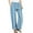 Light Blue, variant on breaise Kids Girls Stripe Wide Leg Pants High Waisted Lounge Pants Cozy Pajamas Trouser with Pocket
