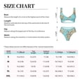 thumbnail image 4 of Kdxio World Travel Line Icons Map Print Women's 2 Piece High Waisted Wrap Spaghetti Strap Summer Swimsuit Bikini Set-Small, 4 of 7