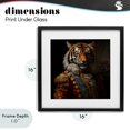 thumbnail image 4 of Stupell Industries Traditional Noble Tiger Transformation Black Framed Print Under Glass, 16 x 16, by Lazar Studio, 4 of 8