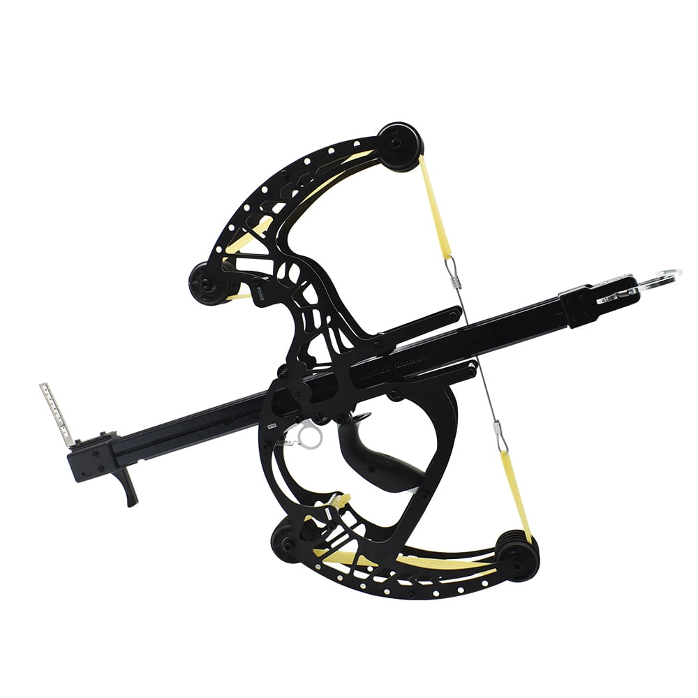 Runzkzy Mechanical Compound Bow with Steel Ball Crossbow and Long Rod Recurve Design for Hunting and Archery