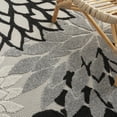 thumbnail image 6 of Nourison Aloha Indoor/Outdoor Black White 6' x 9' Area Rug, (6x9), 6 of 9
